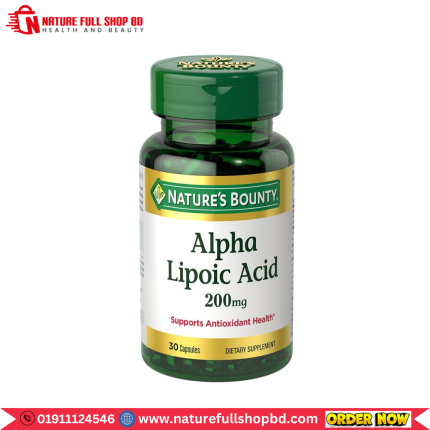 Nature's Bounty Alpha Lipoic Acid 200 mg 30 Capsules