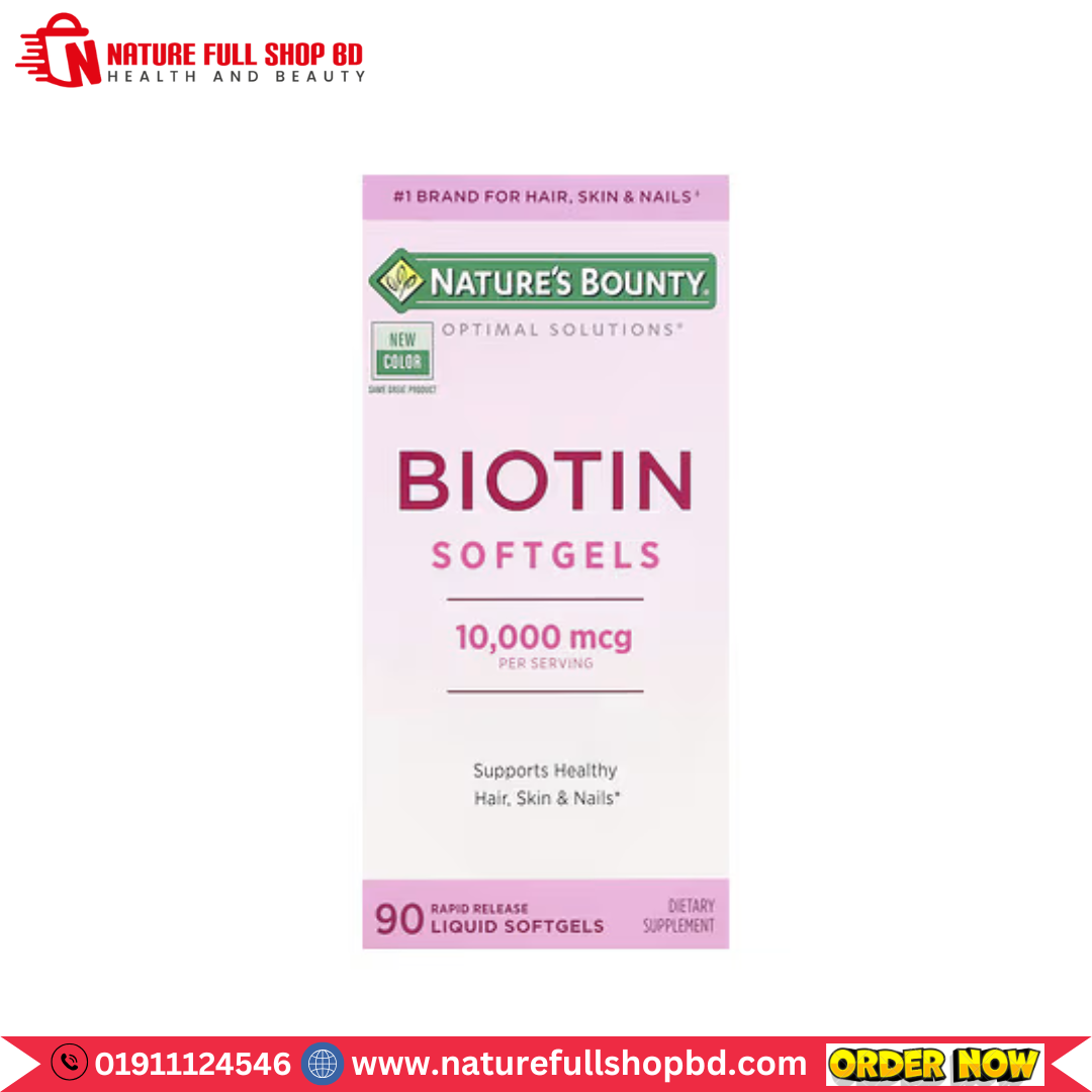 0 (17) Nature’s Bounty Biotin 10,000 mcg 90 Rapid Release Liquid Softgels - Image 1