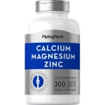PipingRock Calcium Magnesium Zinc 300 Coated Caplets