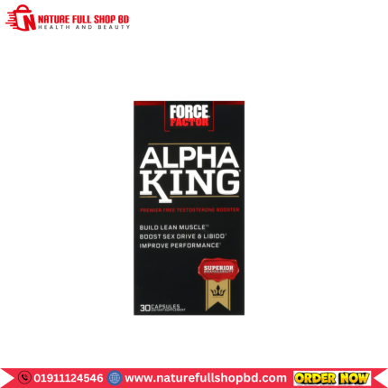 Force Factor Alpha King Premier Free Testosterone Booster 30 Capsules
