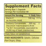 Spring Valley 15000mg Cranberry 60 Capsules - Image 2
