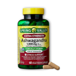 Spring Valley Ashwagandha Vegetrian 1300mg 60 Capsules