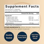 NatureBell Alpha Lipoic Acid 600 mg with Vitamin B-1 Complex 300 Capsules - Image 2