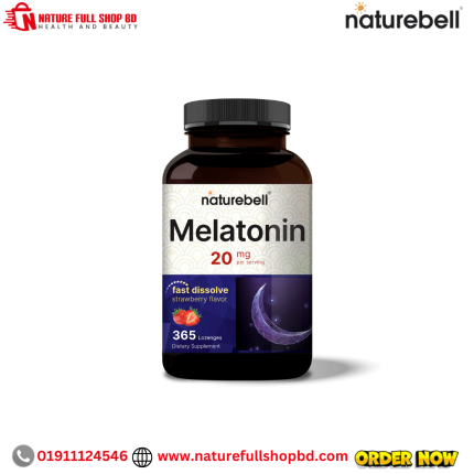 NatureBell Melatonin 20mg 365 Chewable Lozenges