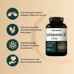NatureBell Vitamin E Oil  1000 IU Per Serving 300 Softgels - Image 3