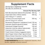 NatureBell NAD+ 1500mg Per Serving 240 Veggie Capsules - Image 2