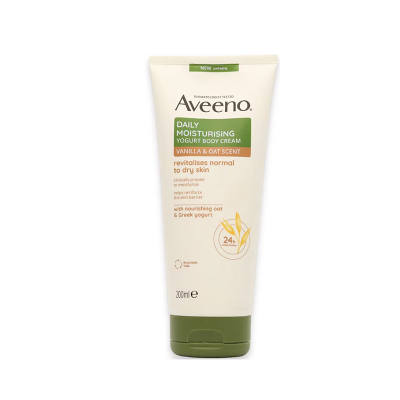 Aveeno Daily Moisturising Yogurt Body Cream Vanilla & Oat Scent 200 ml Aveeno Daily Moisturising Yogurt Body Cream Vanilla & Oat Scent 200 ml - Image 1