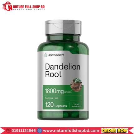 Horbaach Dandelion Root 1800 mg 120 Capsules