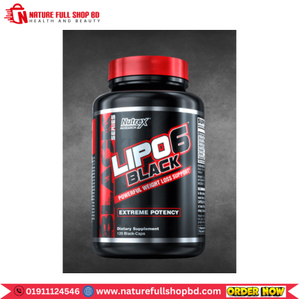 Nutrex Research Lipo-6 Black Powerfull Weight Loss Support 120 Capsules