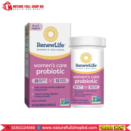 RenewLife Women’s Wellness Women’s Care Probiotic 25 Billion CFU 30 Capsules