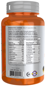 Now Foods Sports Amino Complete Amino Acids 120 Veg Capsules - Image 2