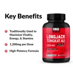 Force Factor Fundamentals LongJack Tongkat Ali Max 1,200 mg 60 Vegetable Capsules - Image 2