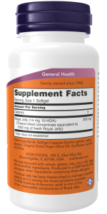 Now Foods Royal Jelly 1000 mg Superfood 60 Softgels - Image 2