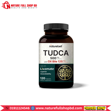 NatureBell TUDCA 500 mg with OX Bile 125 mg 120 Capsules