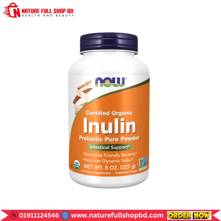Now Foods Certified Organic Inulin Prebiotic Pure Powder 227g