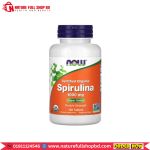 Now Foods Certified Organic Spirulina Double Strength 1000 mg 120 Tablets