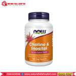 Now Foods Choline & Inositol 100 Veg Capsules
