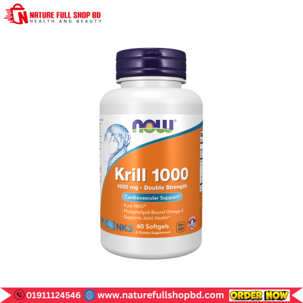 Now Foods Krill 1000 Double Strength 1000 mg 60 Softgels
