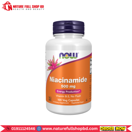 Now Foods Niacinamide (B-3) 500 mg 100 Veg Capsules