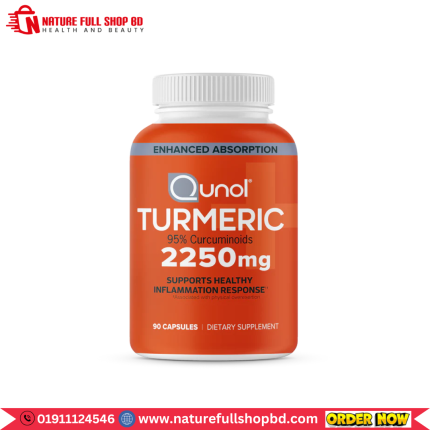 Qunol Turmeric Curcumin with Black Pepper 2250 mg 90 Vegetarian Capsules