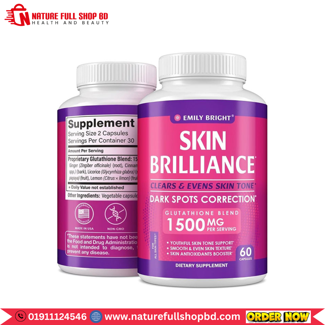 0 - 2025-05-22T024621.819 Emily Bright Skin Brilliance Dark Spot Correction Glutathione Blend 1500 mg 60 Capsules - Image 1