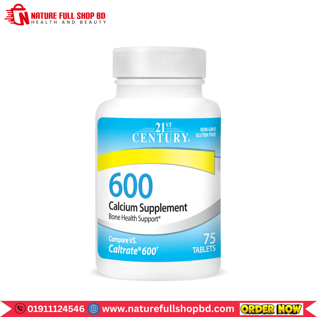 0 - 2025-05-24T013510.831 21st Century Calcium Supplement 600 mg 75 Tablets - Image 1