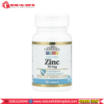 21st Century Chelated Zinc 50 mg 60 Tablets