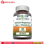 Amazing Nutrition Amazing Formulas Calcium Magnesium Zinc + Vitamin D3 300 Tablets