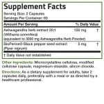 Bronson Ashwagandha Extra Strength Stress & Mood Support with BioPerine 120 Vegetarian Capsules - Image 2