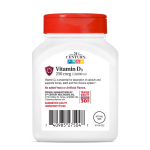 21st Century Vitamin D3 250 mcg (10,000 IU) 110 Tablets - Image 3