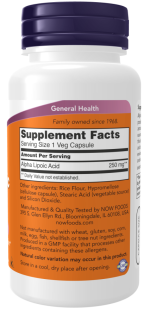 Now Foods Alpha Lipoic Acid 250 mg 60 Veg Capsules - Image 2