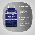 Piping Rock Alpha Lipoic Acid 300 mg Plus Biotin Optimizer 160 Capsules - Image 3