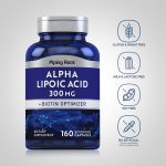 Piping Rock Alpha Lipoic Acid 300 mg Plus Biotin Optimizer 160 Capsules - Image 4