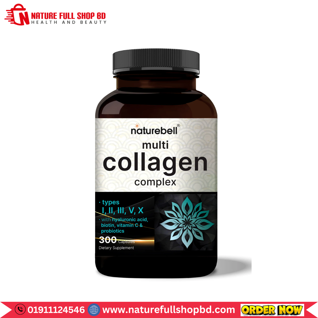 0 - 2025-06-19T010437.858 NatureBell Multi Collagen Complex With Hyaluronic Acid, Biotin, Vitamin C, & Probiotics 300 Capsules - Image 1
