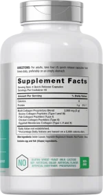 Horbaach Multi Collagen Protein 2000 mg 180 Capsules - Image 2