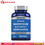 Piping Rock Magnesium Glycinate & Ashwagandha 150 Vegetarian Capsules