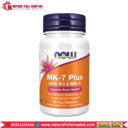 Now Foods MK-7 Plus with K1 & MK-4 90 Veg Capsules