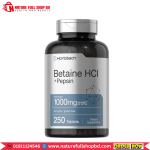 Horbaach Betaine HCl + Pepsin with Ginger 1000mg 250 Tablets
