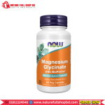 Now Foods Magnesium Glycinate With BioPerine 60 Veg Capsules