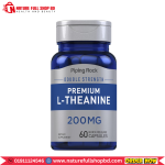 Piping Rock Double Strength Premium L-Theanine 200 mg 60 Capsules