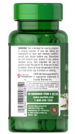 Puritan's Pride Ashwagandha KSM-66® & L-Theanine 60 Tablets - Image 3