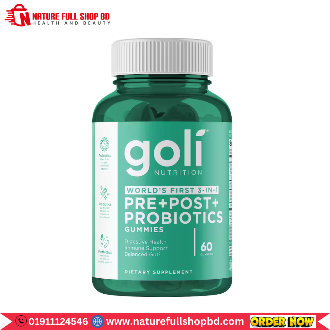0 - 2025-08-11T014004.456 Goli Nutrition World's First 3-in-1 Pre + Post + Probiotic 60 Gummies - Image 1