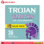 Trojan Ultra Thin Condoms for Ultra Sensitivity 36 Lubricated Latex Condoms