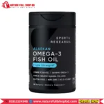 Sports Research Alaskan Omega-3 Fish Oil 1250 mg & 1040 mg Triple Strength 90 Softgels