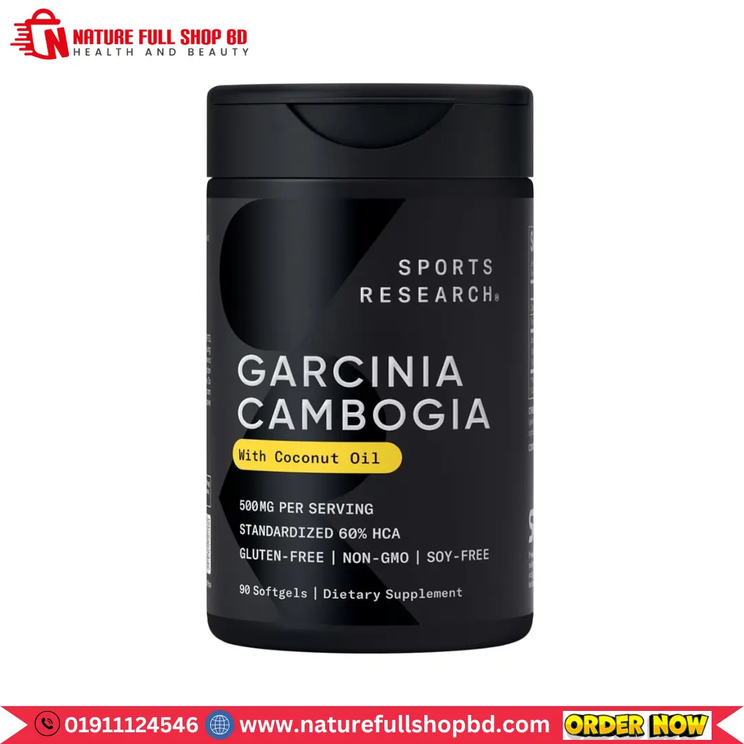 0 (9) Sports Research Garcinia Cambogia with Coconut Oil 500 mg 90 Softgels - Image 1
