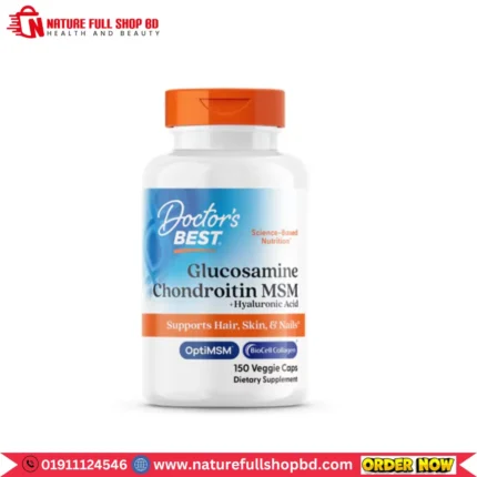 Doctor's Best Glucosamine Chondroitin MSM + Hyaluronic Acid 150 Veggie Caps