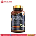 Nutravita Organic Turmeric 2100 mg & Ashwagandha KSM-66 ® With Ginger & Black Pepper 180 Capsules