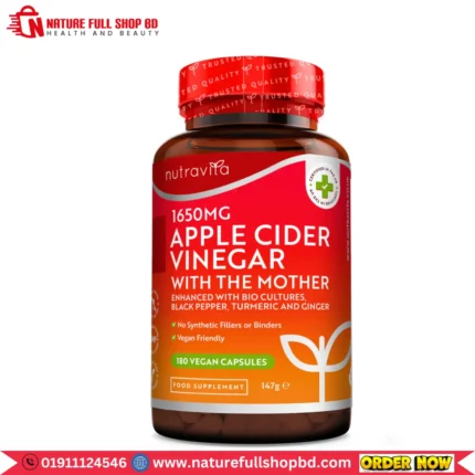 Nutravita Apple Cider Vinegar With The Mother 1650 Mg 180 Vegan Capsules