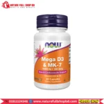 Now Foods Mega D3 & MK-7 60 Capsules