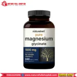 NatureBell Pure Magnesium Glycinate 500 mg 240 Vegetarian Capsules